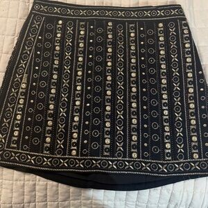 Jacqui E the label Black and Gold Embellished Skirt